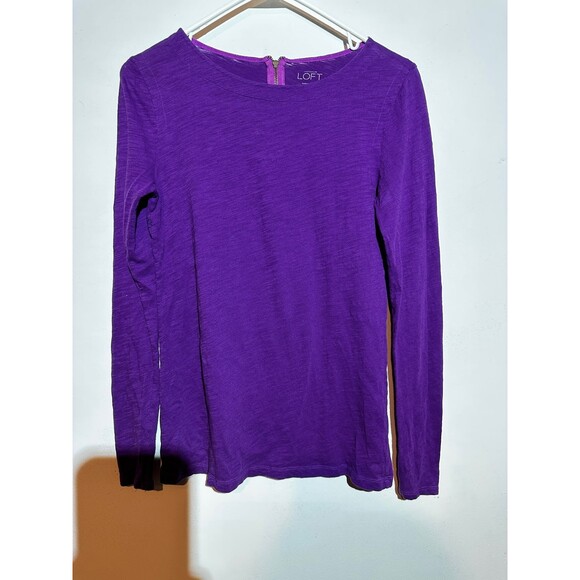 Ann Taylor loft blouse zippered back size xs - Picture 1 of 7